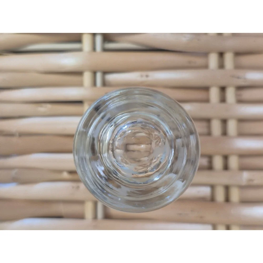 Vintage MCM Frosted Gold Bird Cordial Shot Glass Set of 5 Mid Century Barware